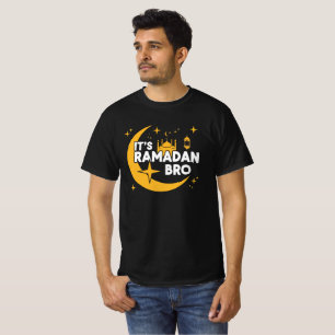 Het is Ramadan Bro Gelukkig Vasten Islamische Halv T-shirt