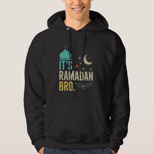 Het is Ramadan Bro Islamitisch Vasten Moslim Ramad Hoodie (Voorkant)