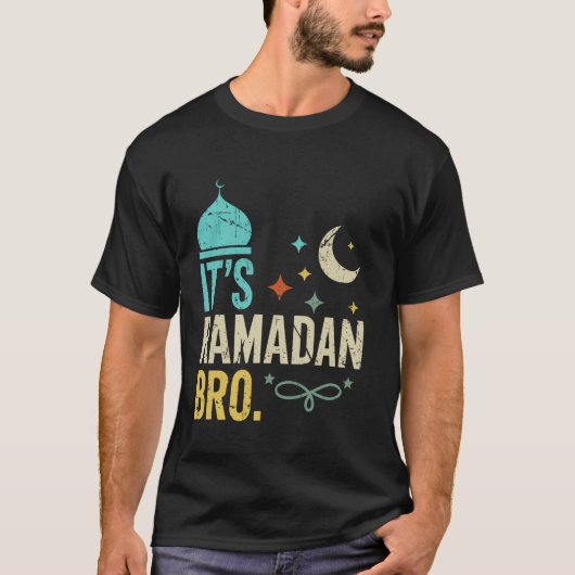 Het is Ramadan Bro Islamitisch Vasten Moslim Ramad T-shirt (Voorkant)