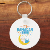 Het is Ramadan Bruh Moslim Ramadan Mubarak Eid Man Sleutelhanger (Voorkant)