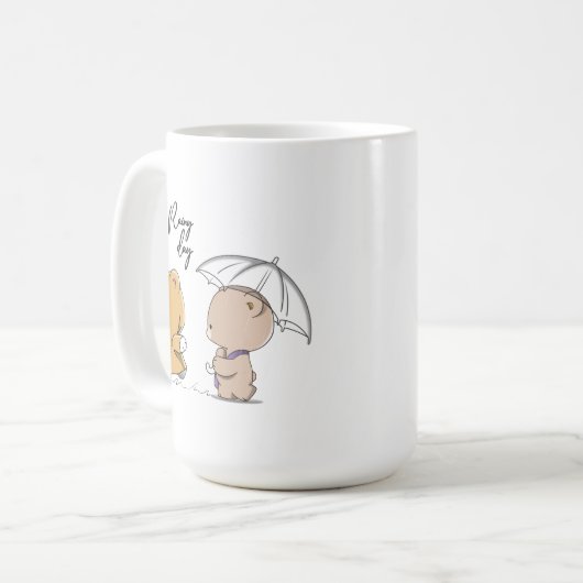 Het is regenachtige dag | 15# Classic Mok (Voorkant links)
