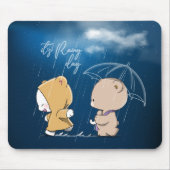 Het is regenachtige dag | muismat (Voorkant)