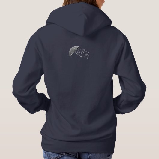 Het is regenachtige dag | Vrouwen Hoodie (Achterkant)
