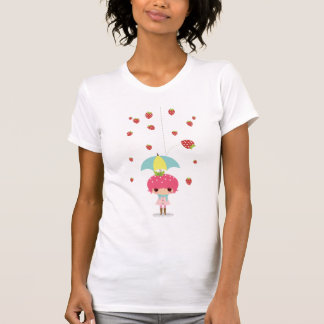 Het is regenachtige vruchten: Aardbei T-shirt