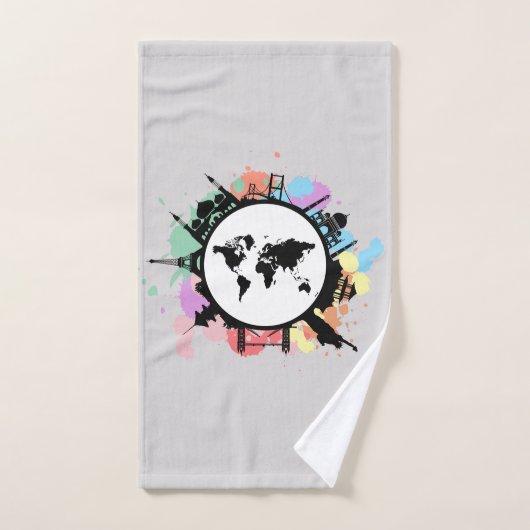 Het is reistijd bad handdoek (Handdoek)
