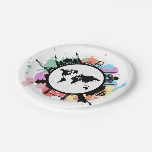 Het is reistijd papieren bordje (Gekanteld)