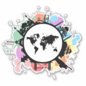 Het is reistijd sticker (Voorkant)