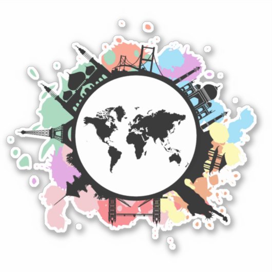 Het is reistijd sticker (Voorkant)