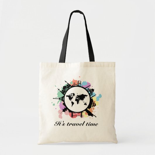 Het is reistijd tote bag (Voorkant)