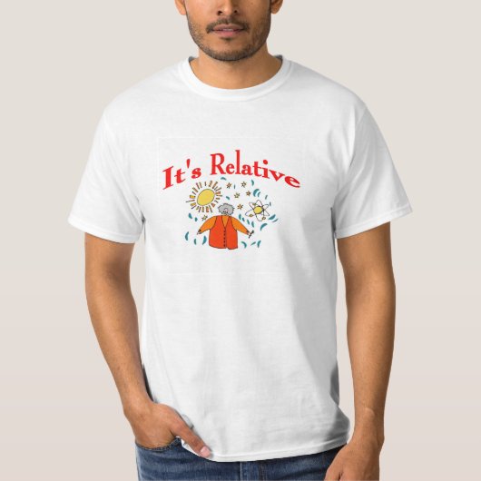 Het is Relatief, Wiskunde Ruimte T-shirt (Voorkant)