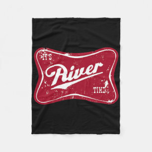 Het is Rivier Tijd Grappige Visvangst Fleece Deken