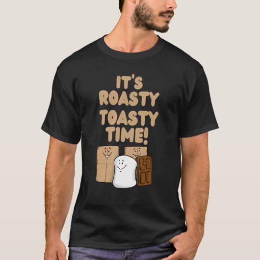 Het is Roasty Toasty Time Cute Smores Camping Camp T-shirt (Voorkant)