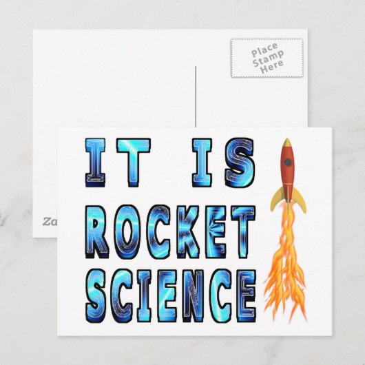 Het is Rocket Science Briefkaart (Voorkant / Achterkant)