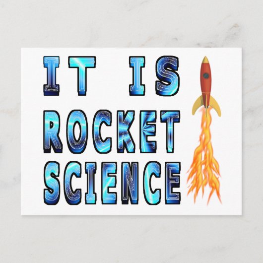 Het is Rocket Science Briefkaart (Voorkant)