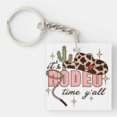 Het is Rodeo Time Y'all Sleutelhanger (voorkant)