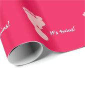 Het is Roos-tweekleppige voetafdrukken Verpakkings Cadeaupapier (Rol Hoek)