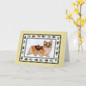 "Het is Rosie!" Het Wenskaart van Corgi Kaart (Gele Bloem)