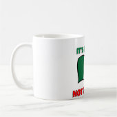 Het is saus, geen grappige Italiaanse pizza tombe Koffiemok (Links)