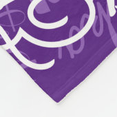 Het is Schattigee en Paarse Patterned 🤍 Fleece Deken (Hoek)