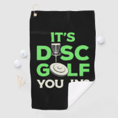 Het is Schijf Golf. Golfhanddoek (Insitu)