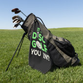Het is Schijf Golf. Golfhanddoek (Groen)