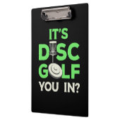 Het is Schijf Golf. Klembord (Links)