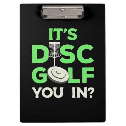 Het is Schijf Golf. Klembord (Voorkant)