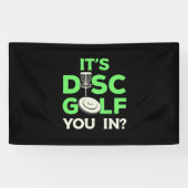 Het is Schijf Golf. Spandoek (Horizontaal)