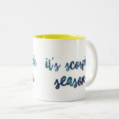 Het is Scorpio Season Zodiac Birthday Waterverf Tweekleurige Koffiemok (Voorkant rechts)