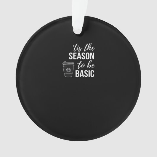 Het Is Seizoen Om Basis Te Zijn Ornament (voorkant)