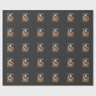 Het Is Seizoen Om Spooky Halloween Pompoen Geest T Cadeaupapier