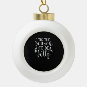Het Is Seizoen Pompoen Halloween Heksenhoed Kostuu Keramische Bal Ornament