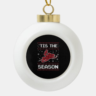 Het Is Seizoen Voetbal Pompoen Herfst Thanksgiving Keramische Bal Ornament