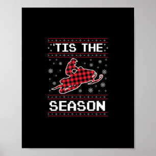 Het is Seizoen Voetbal Pompoen Herfst Thanksgiving Poster