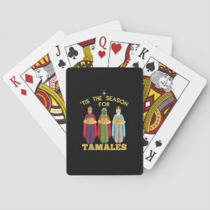 Het Is Seizoen Voor Grappige Mexicaanse Kerst-Tama Pokerkaarten
