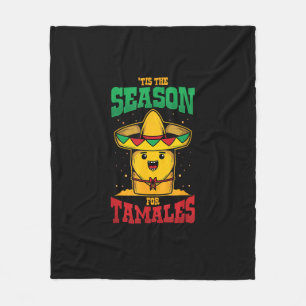 Het Is Seizoen Voor Mexicaanse Kersttamales Fleece Deken
