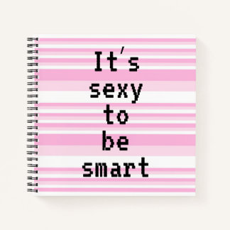 Het is sexy om slim te zijn notitieboek