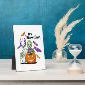 Het is Showtime Grappige Halloween Fotoplaat (Zijkant)