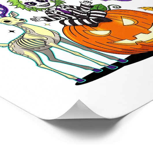 Het is Showtime Grappige Halloween Poster (Hoek)