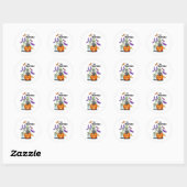 Het is Showtime Grappige Halloween Ronde Sticker (Vel)