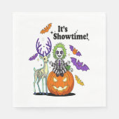 Het is Showtime Grappige Halloween Servet (Voorkant)