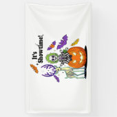 Het is Showtime Grappige Halloween Spandoek (Verticaal)