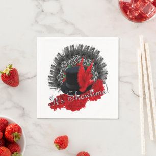 Het is Showtime. Servetten