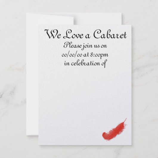 Het is Showtime. Uitnodiging (Achterkant)