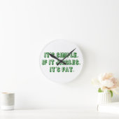 Het is simpel ronde klok (Huis)