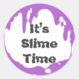 Het is Slanke tijd verjaardagsfeestje gunst Sticke Ronde Sticker