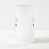 Het is slechts een gokprobleem als je verliest matglas bierpul (Center)