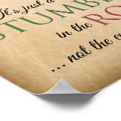 Het is slechts een struikelblok op de weg (recuper poster (Hoek)