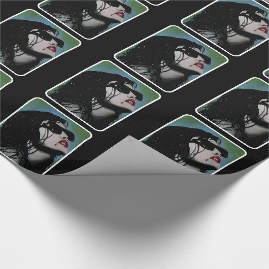 'Het is slechts eeuwig' op glanzend wrapppapier Cadeaupapier (Hoek)