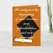 Het is slechts enkel de Kaart van de Afstuderen (Voorkant)